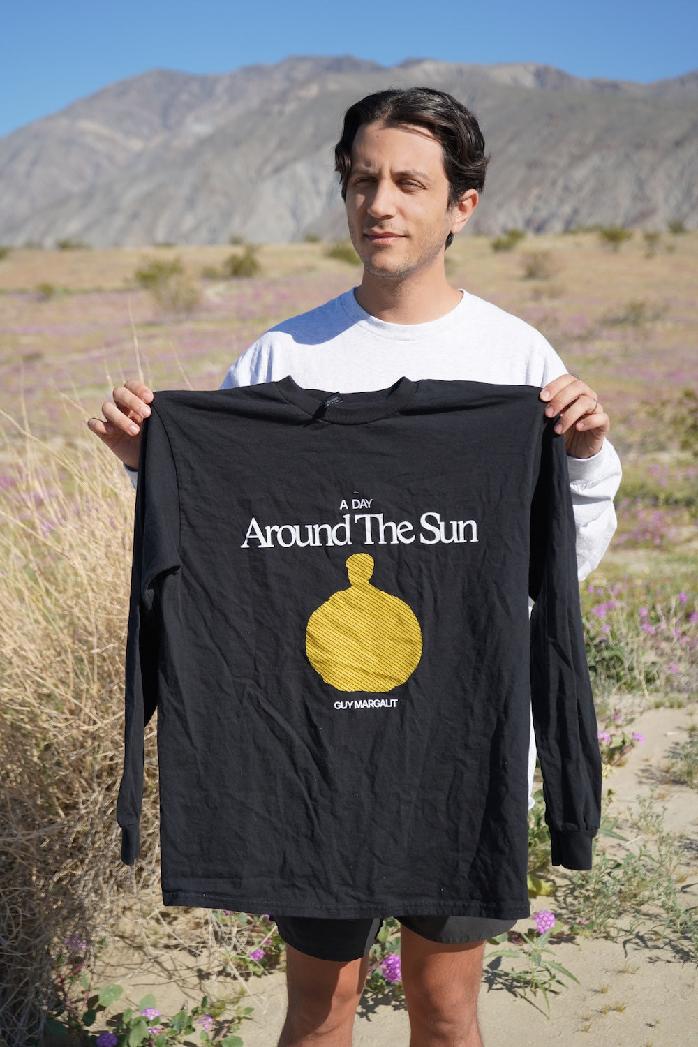"A DAY AROUND THE SUN" Long Sleeve Black